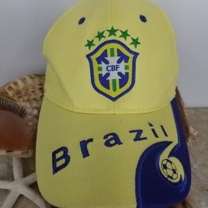 Brazil Brasil CBF Soccer ball cap hat Unisex